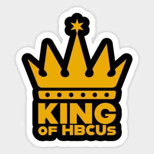 King Of HBCUs Gold Logo Tee Sticker